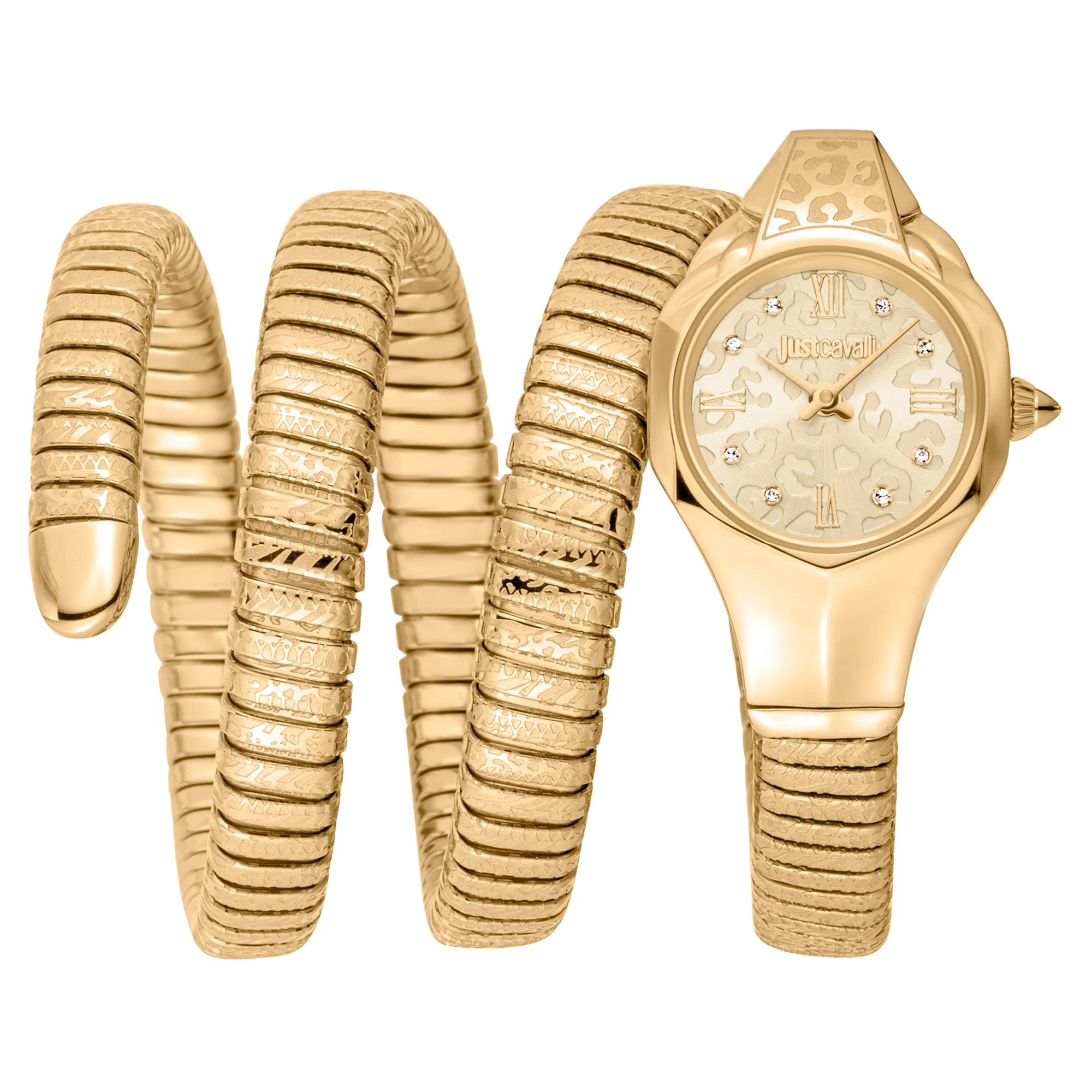 Just Cavalli Just Cavalli Signature Snake Ravenna Yellow Gold Champagne