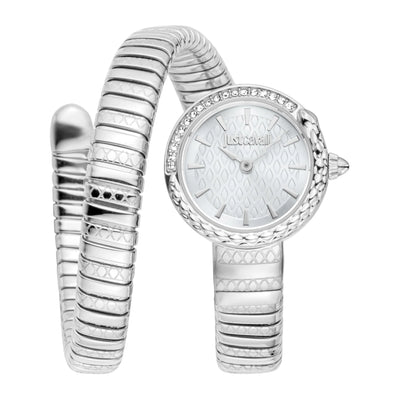 Just Cavalli Signature Snake Cerchio Snake Plata Gris