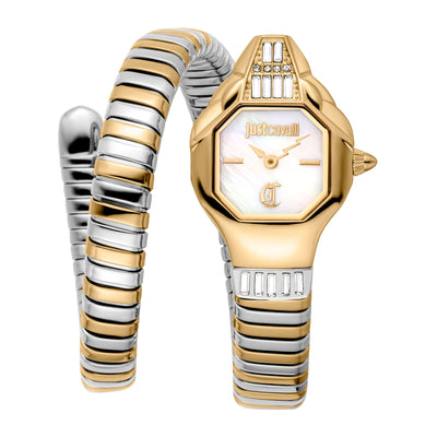 Just Cavalli Signature Snake Brillante Snake Dos Tonos YG MOP