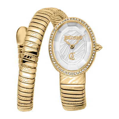 Just Cavalli Signature Snake Velina Oro Amarillo Plata