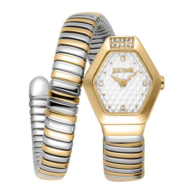 Just Cavalli Signature Snake Splora Plata Oro Amarillo