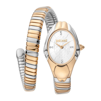 Just Cavalli Signature Snake Prestigio Dos Tonos RG Plata