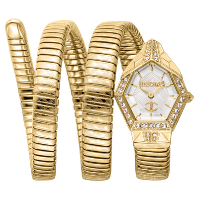 Just Cavalli Signature Snake Hipnotizante Oro Amarillo Plata