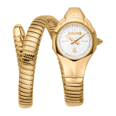 Just Cavalli Signature Snake Fiore Oro Amarillo Plata