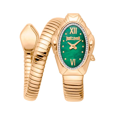 Just Cavalli Signature Snake Lirica Amarillo Oro Verde