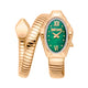 Just Cavalli Signature Snake Lirica Amarillo Oro Verde