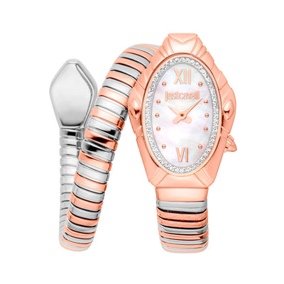 Just Cavalli Signature Snake Lirica Dos Tonos RG MOP