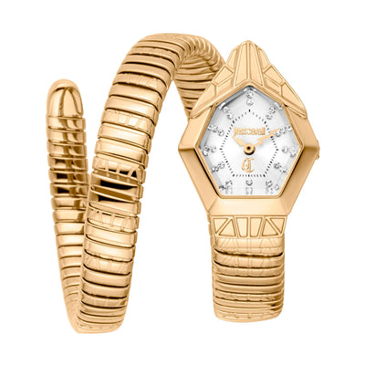 Just Cavalli Signature Snake Gemma Oro Amarillo Plata