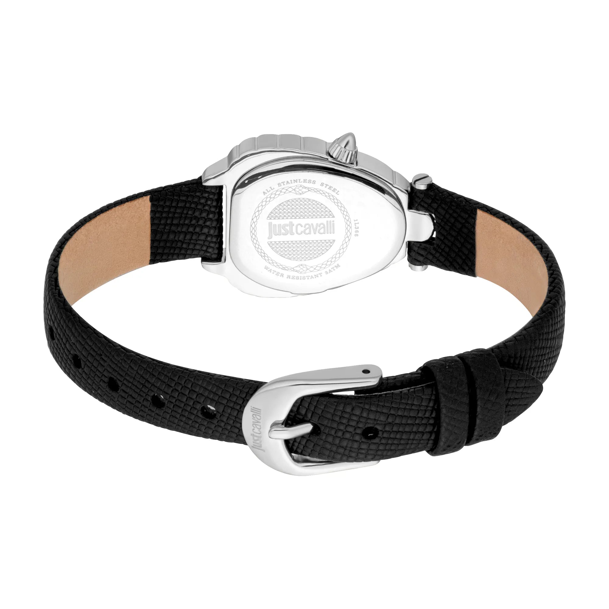 Just Cavalli Just Cavalli Animalier Perla Leather Black Silver — immagine 2