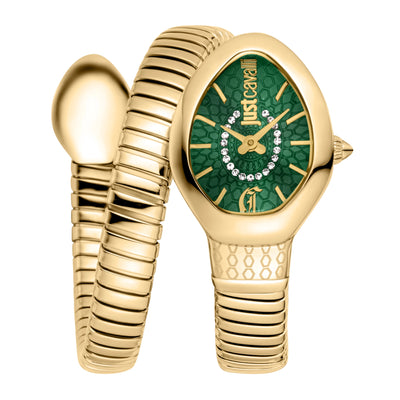 Just Cavalli Signature Snake Eclisse Amarillo Gol Verde