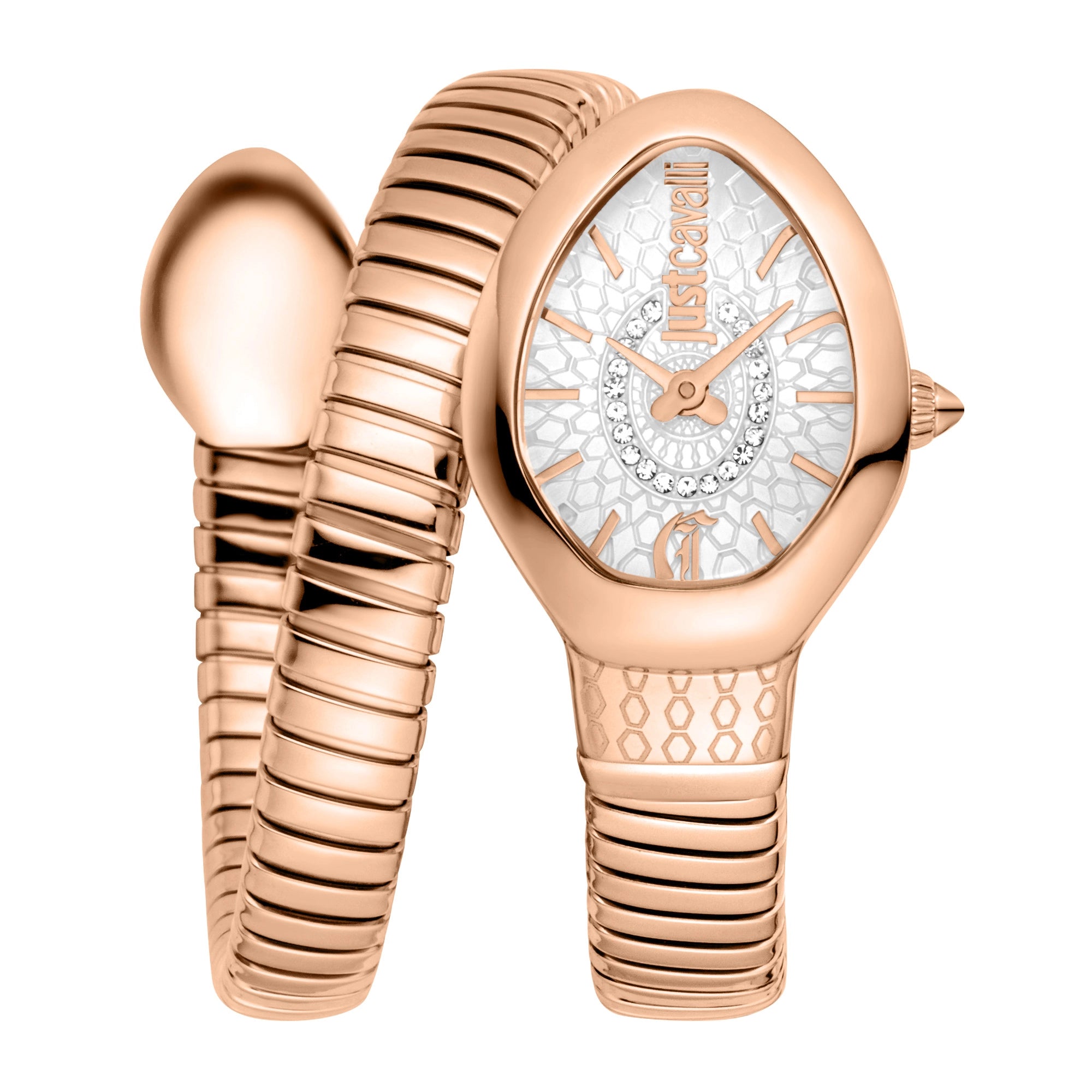 Just Cavalli Just Cavalli Signature Snake Eclisse Rose Gold Silver