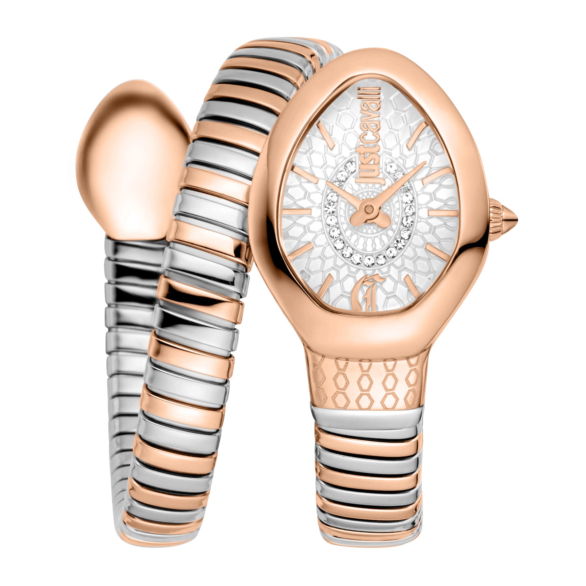 Just Cavalli Just Cavalli Signature Snake Eclisse Two Tones RG Silver