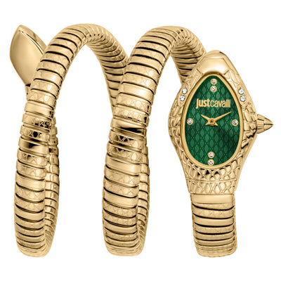 Just Cavalli Signature Snake Aurela Amarillo Oro Verde