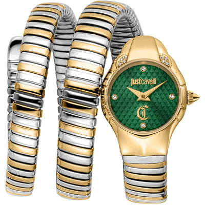 Just Cavalli Signature Snake Amanta Oro amarillo Plata Verde