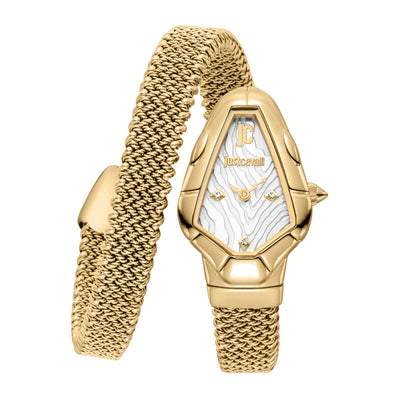 Just Cavalli Signature Snake Fiamma Oro Amarillo Plata