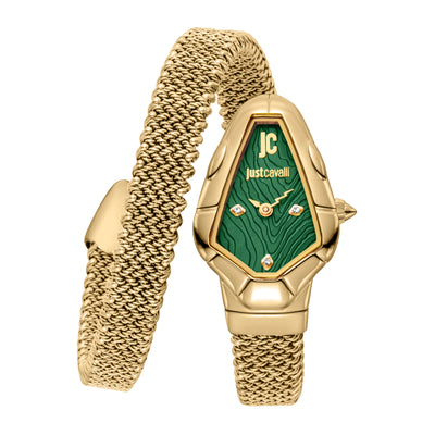 Just Cavalli Signature Snake Fiamma Oro amarillo Verde