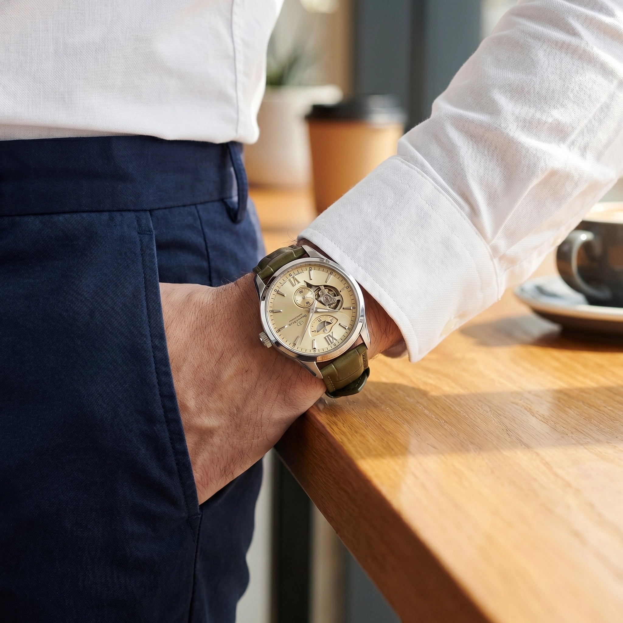 ORIENT STAR ORIENT STAR Contemporary Layered Skeleton RE-AV0B10G00B — immagine 5